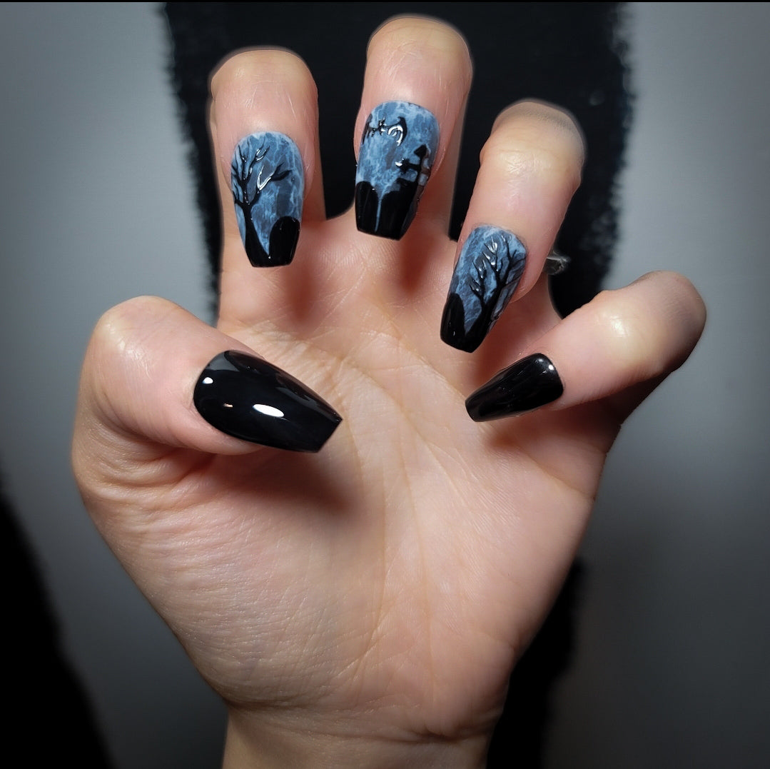 Graveyard Shift Press on Nail Set