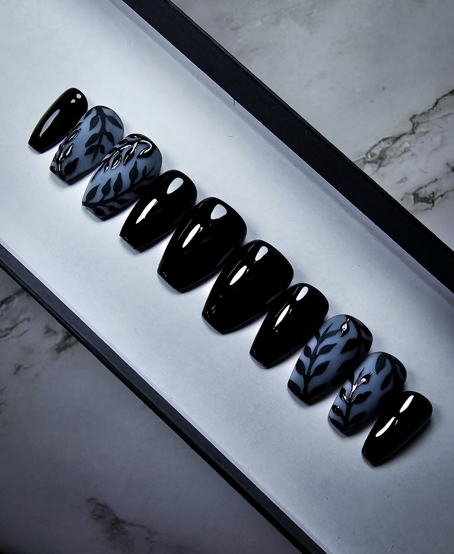 Foliage Press on Nail Set