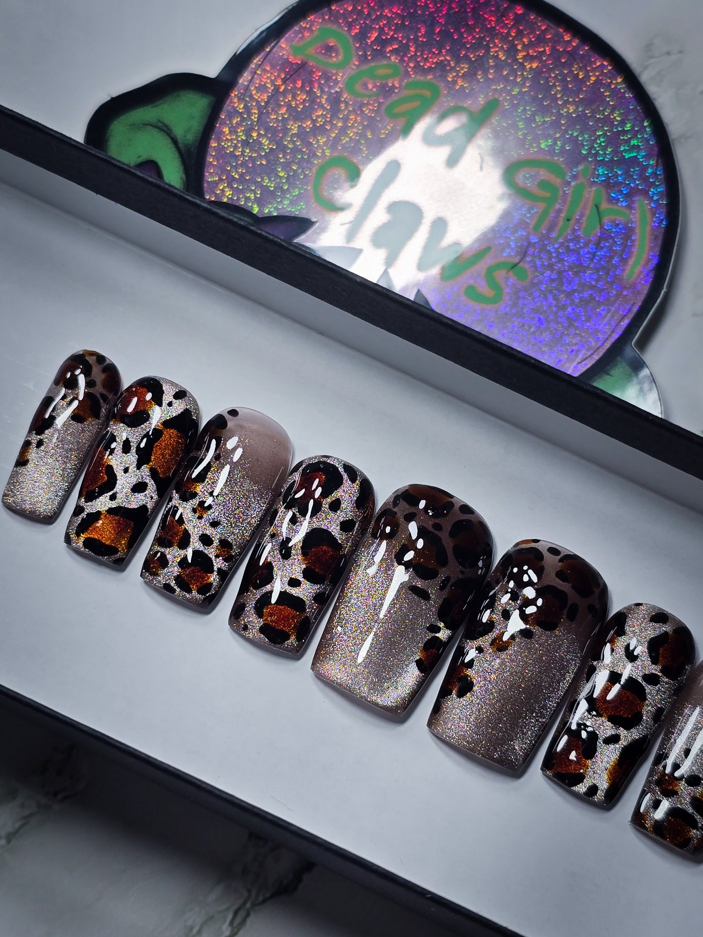 Leopard Skin Press on Nail set