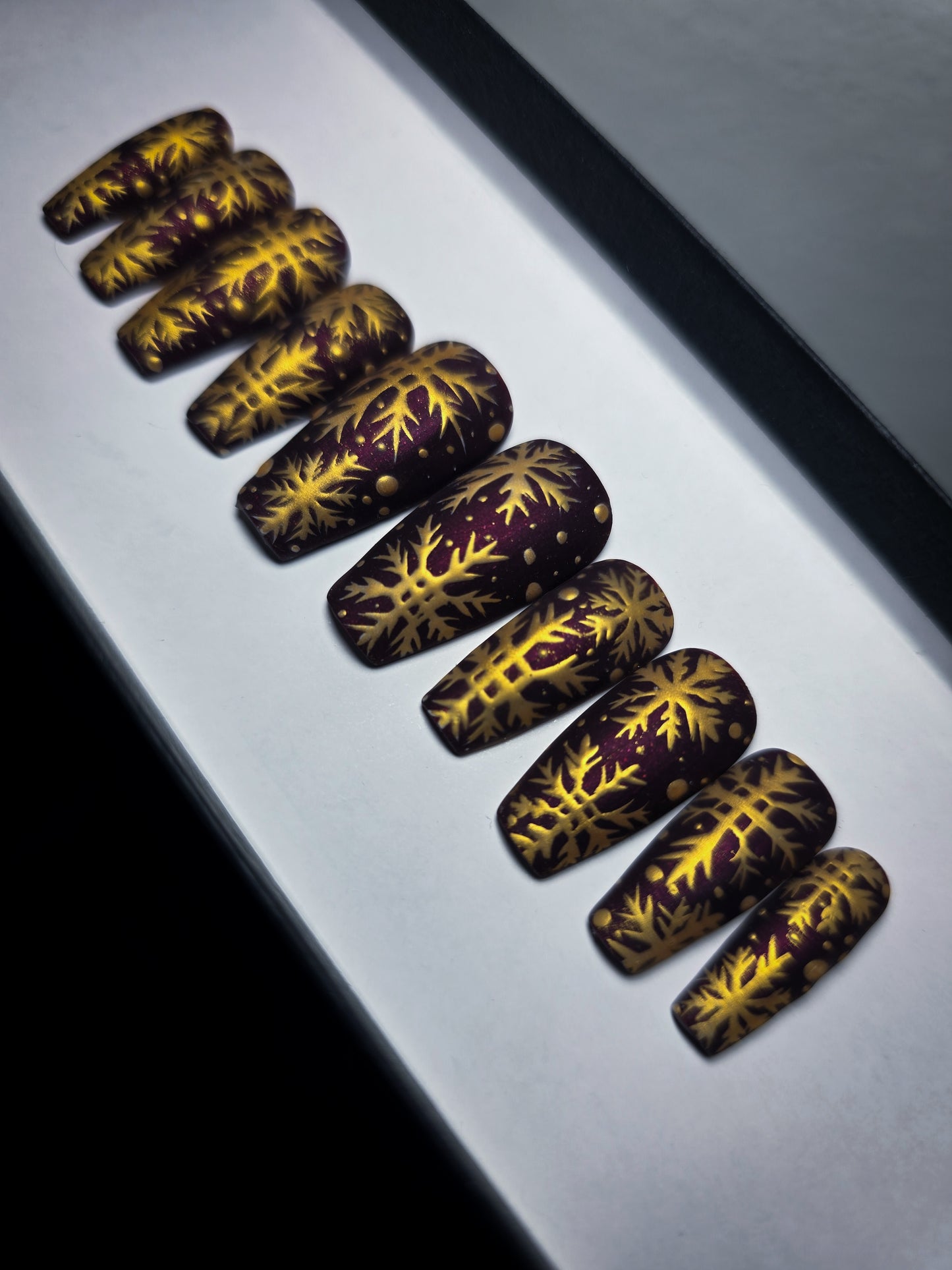 Snowy Nights Press on Nail Set