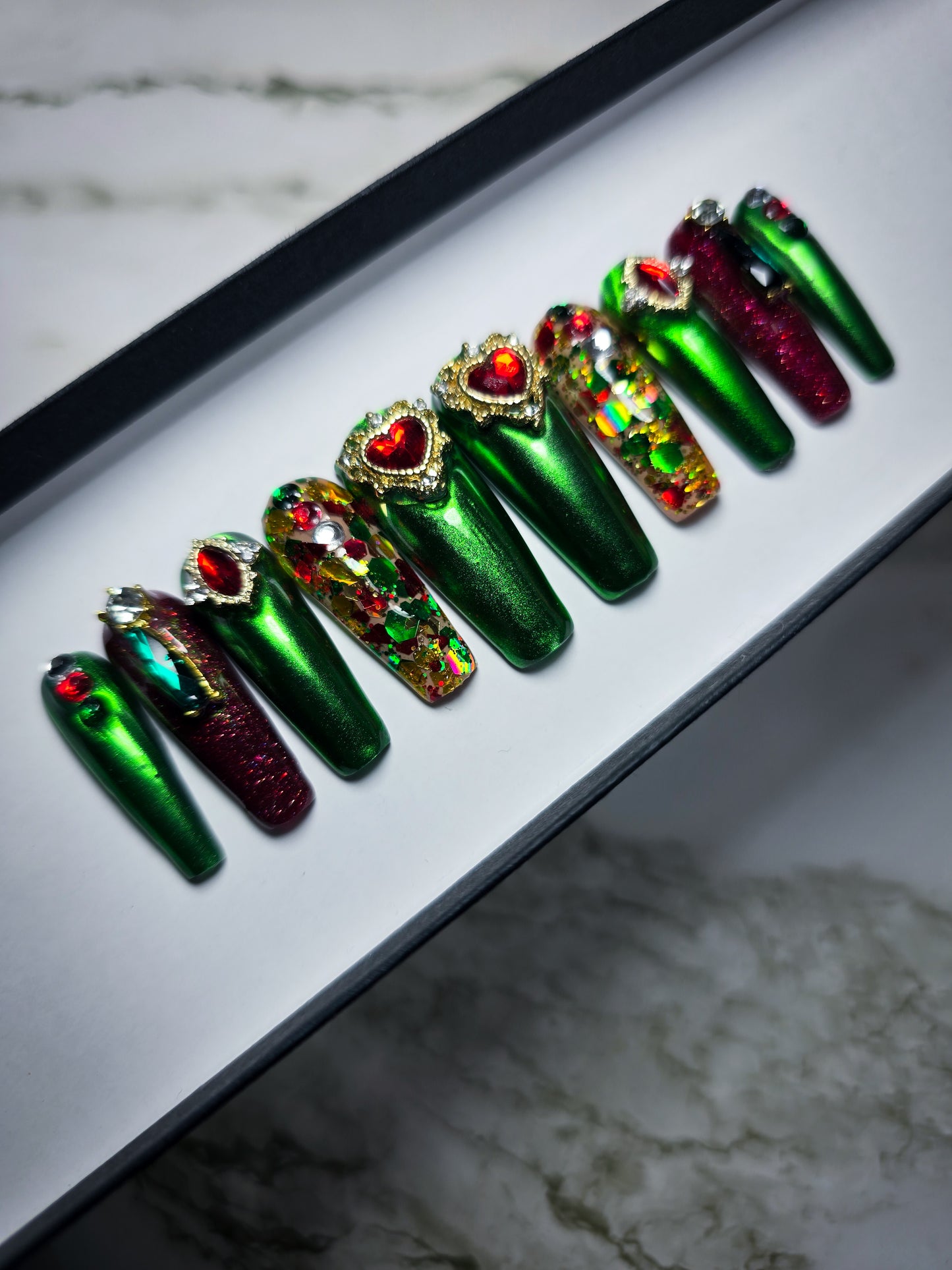 Holiday Bling Press on Nail Set