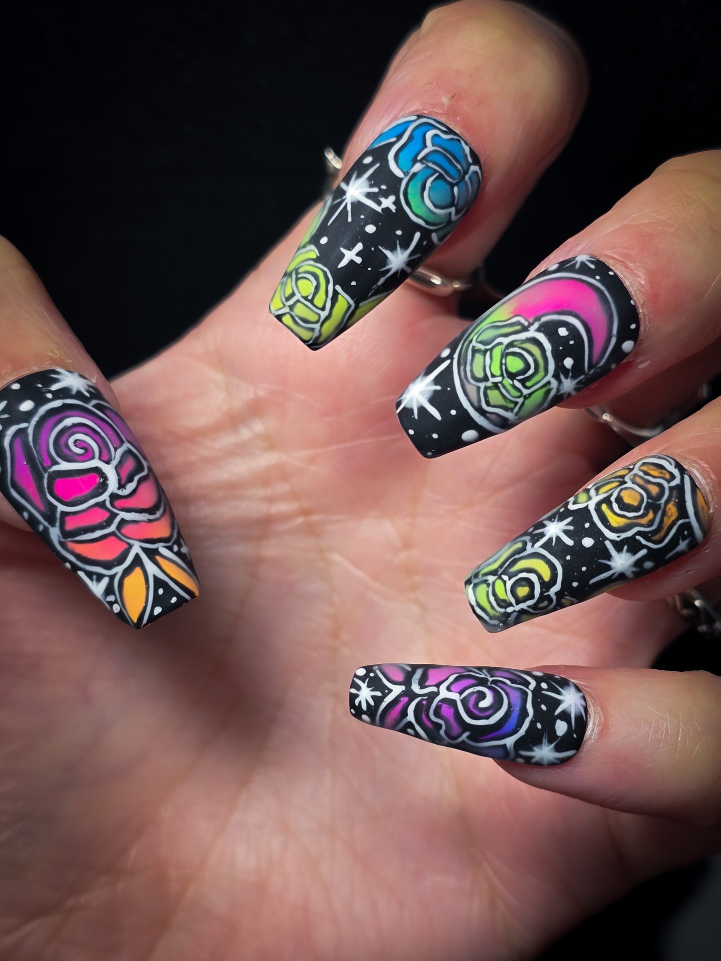 Magik Rose (Thermal) Press on Nail set