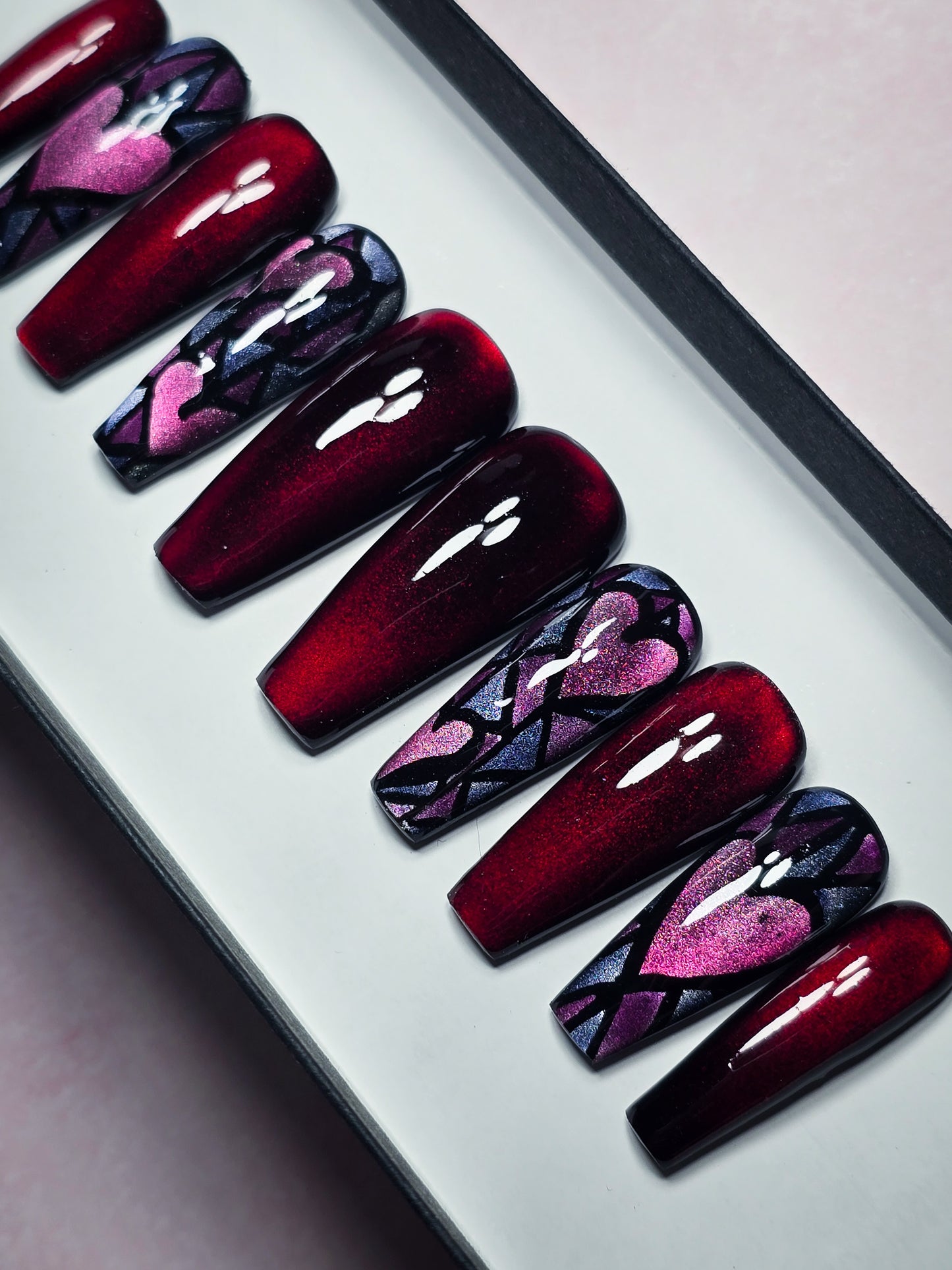 Heart of Glass Press on Nail Set
