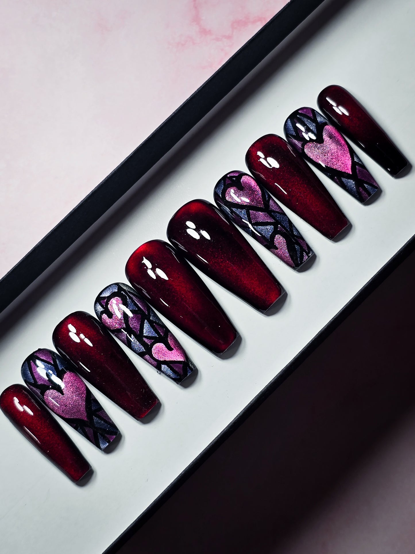 Heart of Glass Press on Nail Set