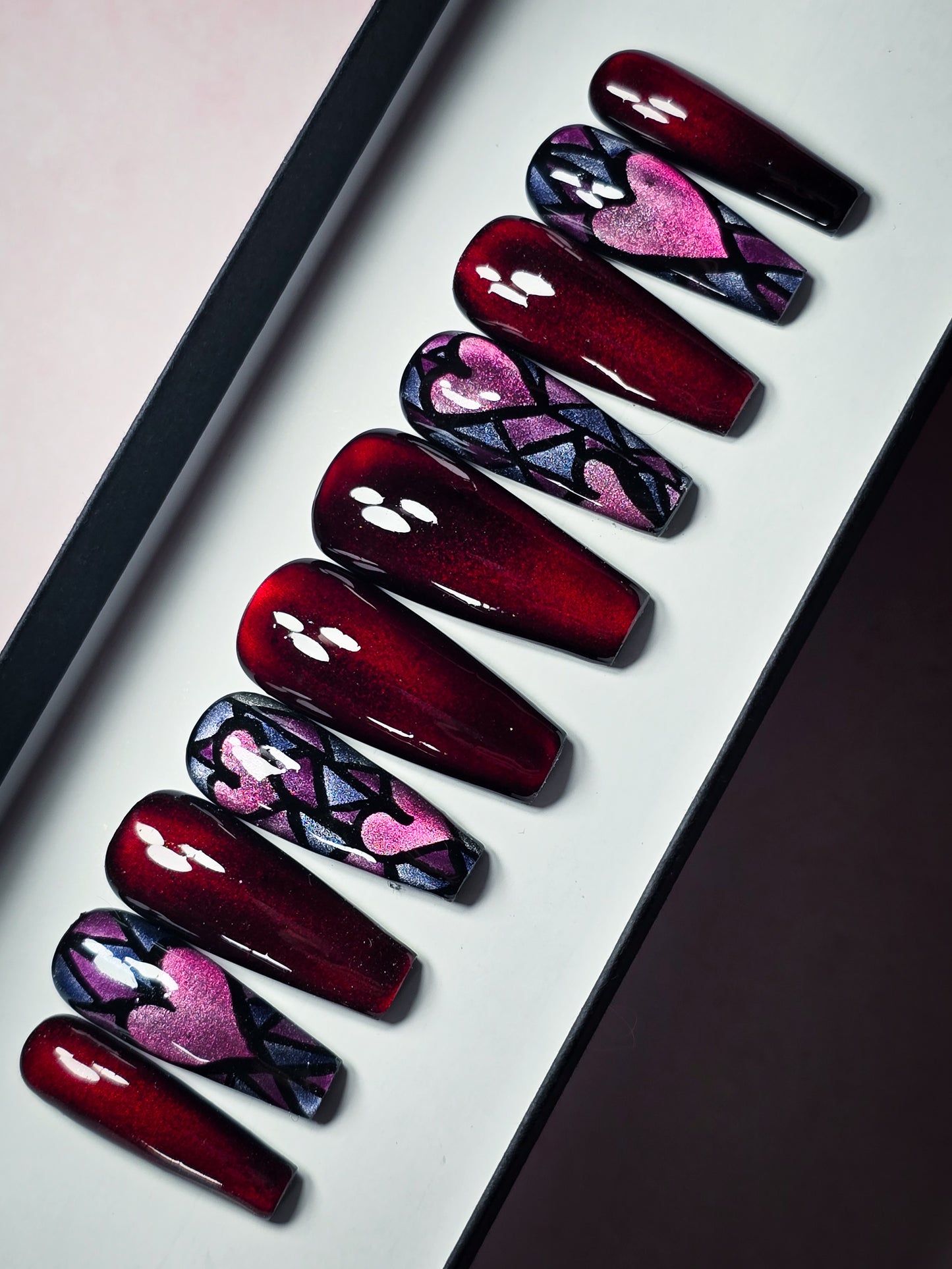 Heart of Glass Press on Nail Set