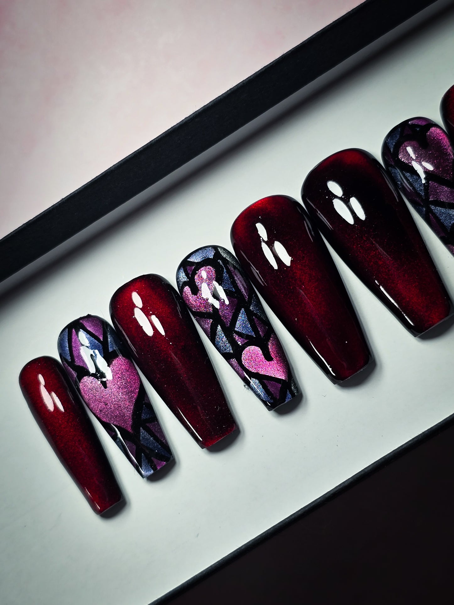 Heart of Glass Press on Nail Set