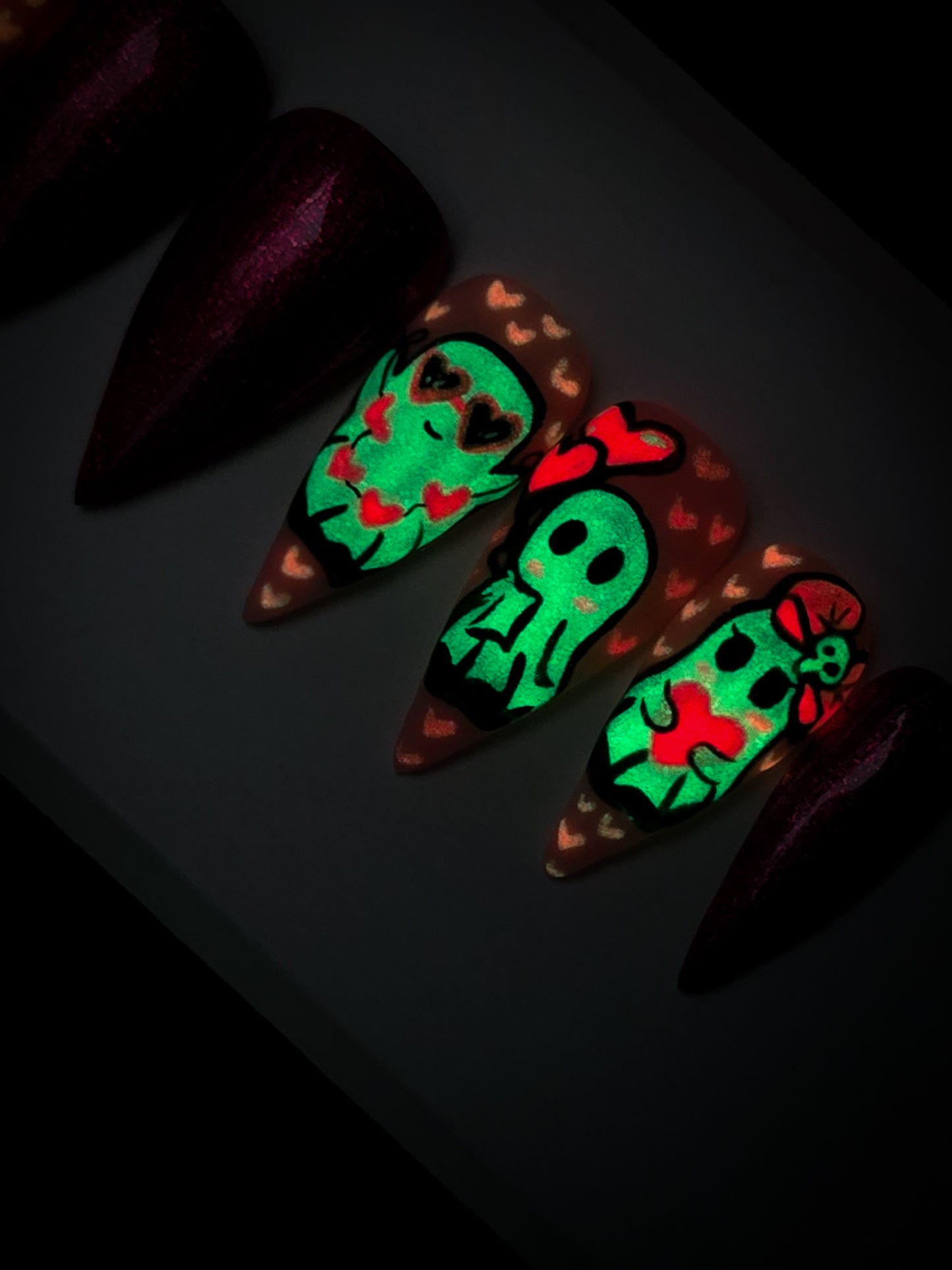 Be My Boo (Glow In the Dark) Press on Nail Set