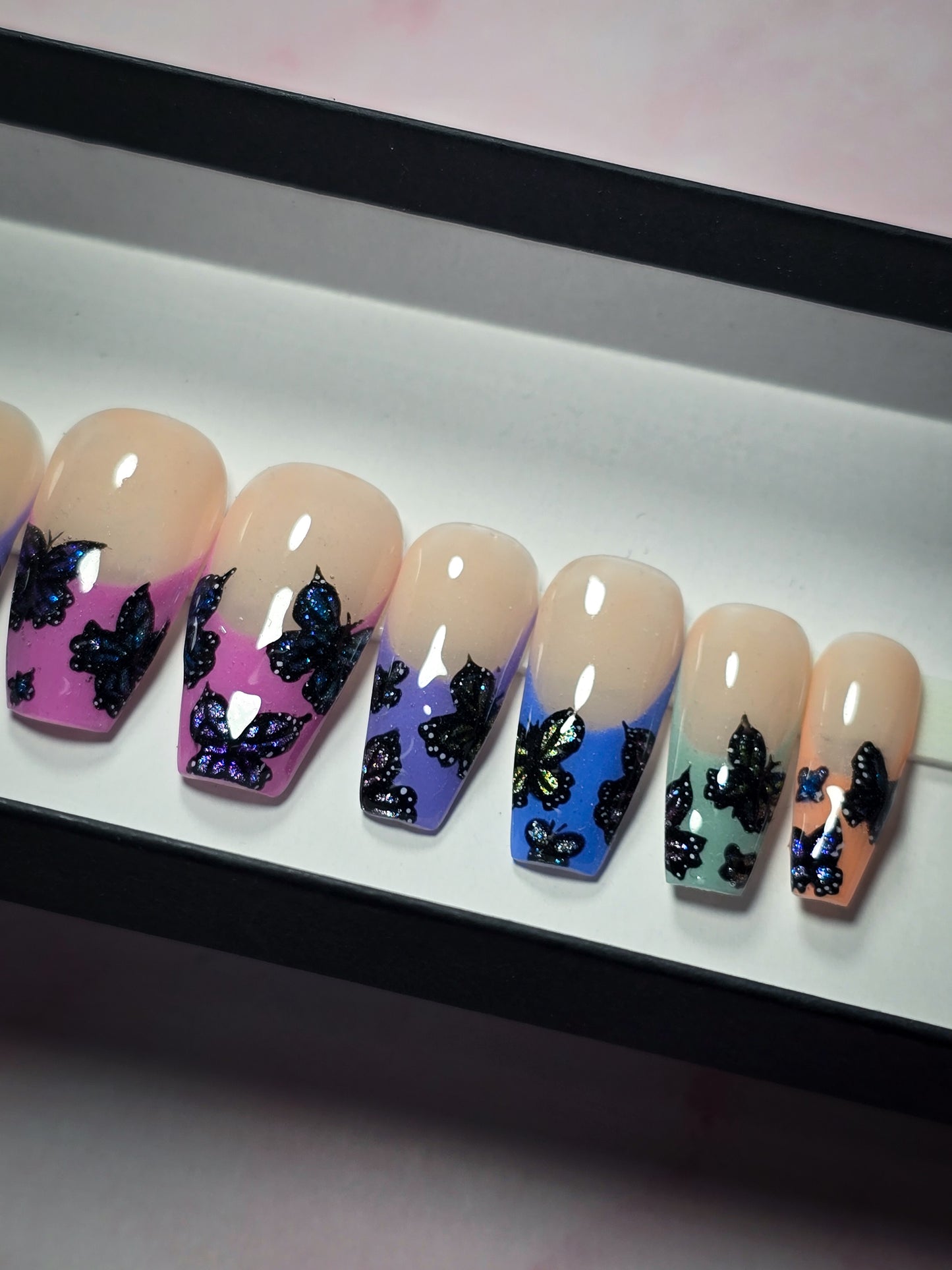 Butterfly Valley (thermal) Press on Nail Set
