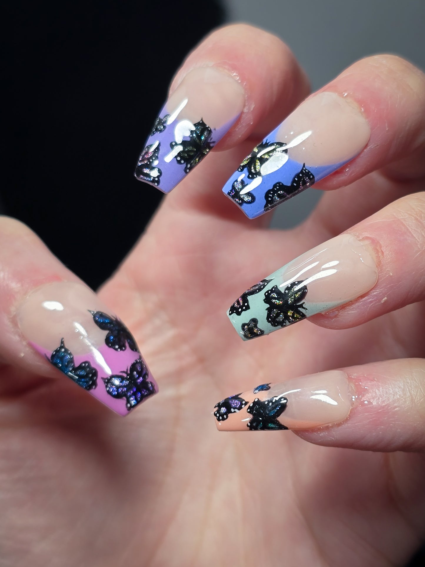 Butterfly Valley (thermal) Press on Nail Set