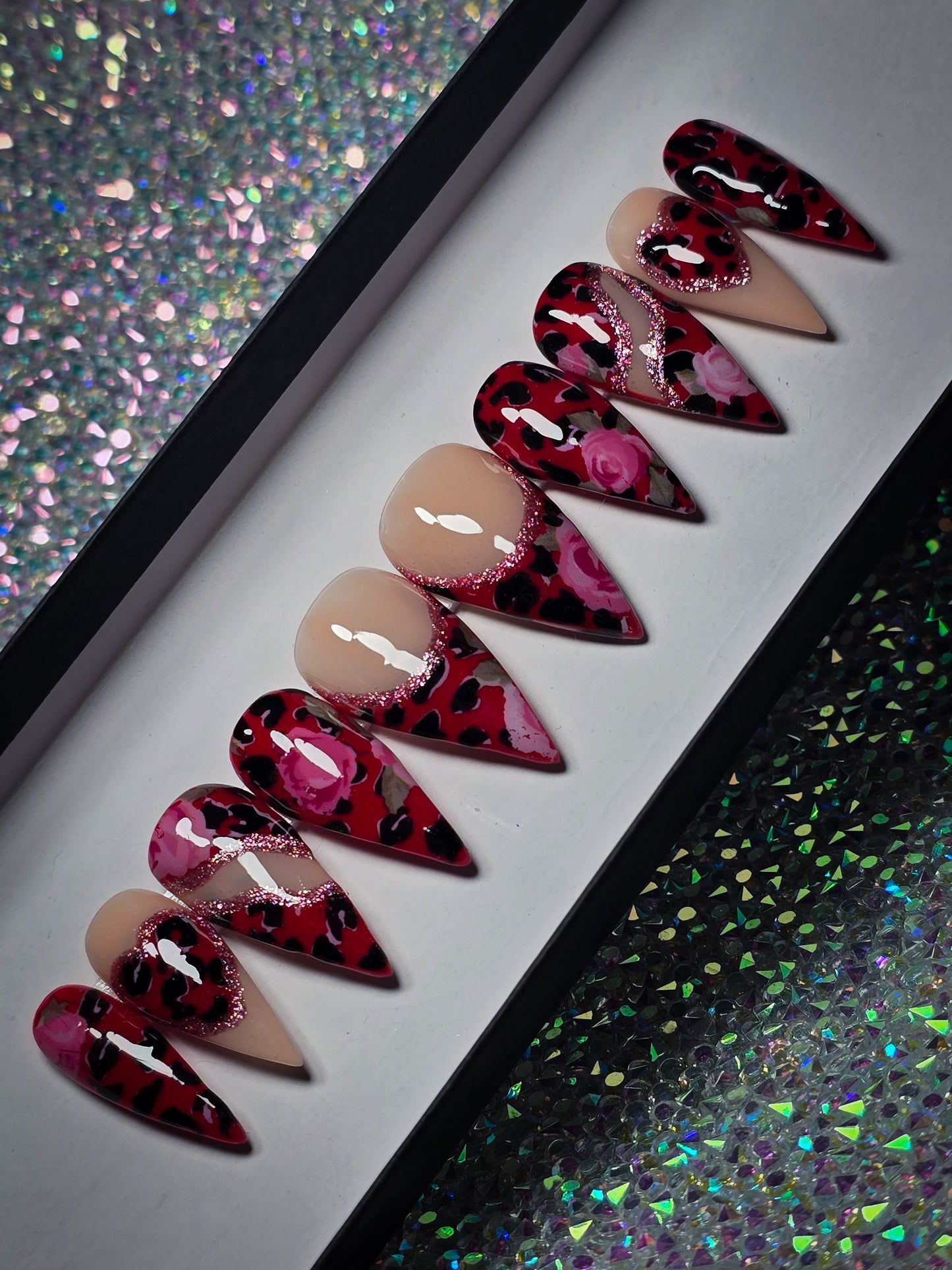 Leopard Luxe Press on Nail Set (Thermal Reactive)