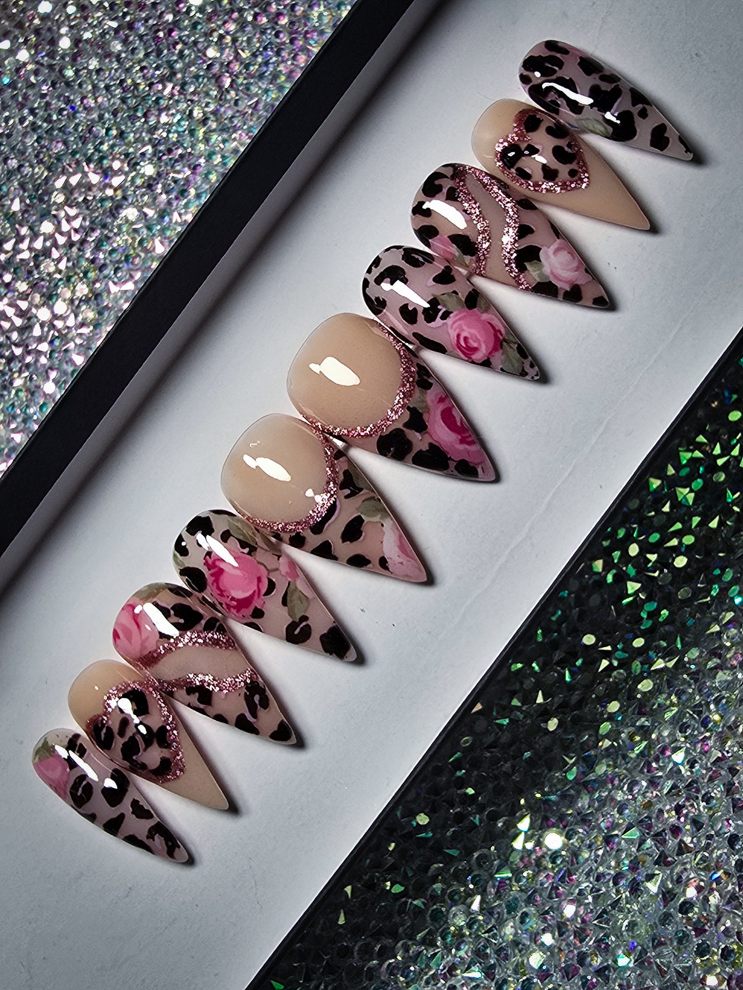 Leopard Luxe Press on Nail Set (Thermal Reactive)