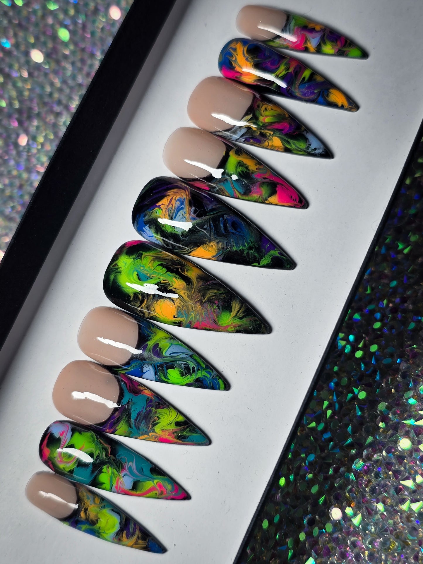 Color Chaos Press on Nail Set