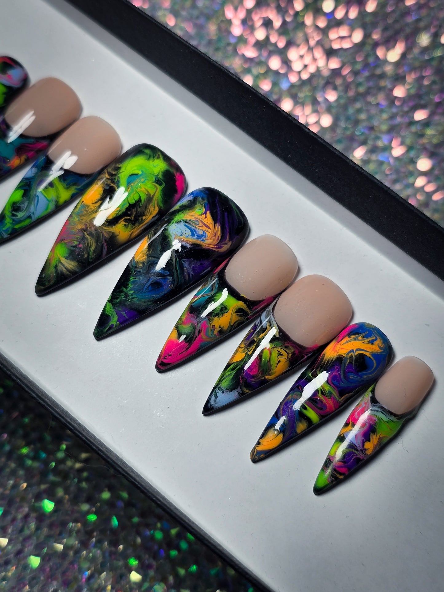Color Chaos Press on Nail Set