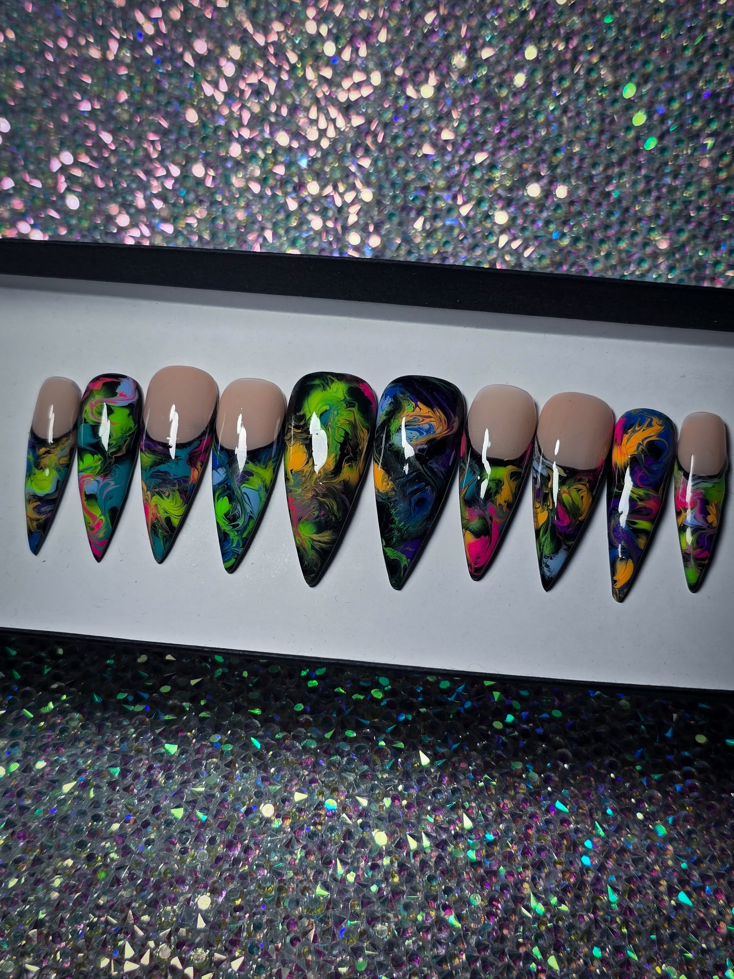 Color Chaos Press on Nail Set