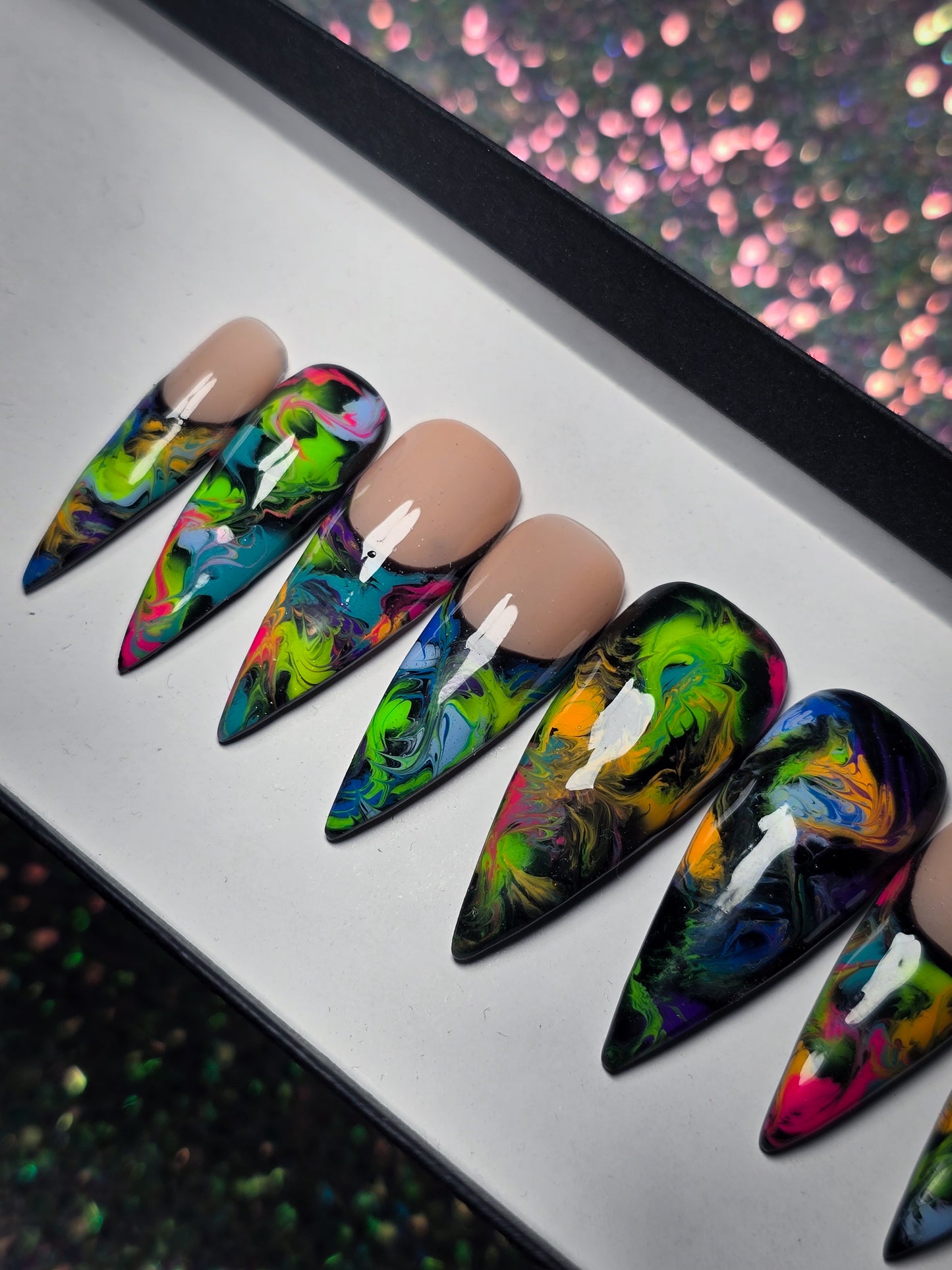 Color Chaos Press on Nail Set