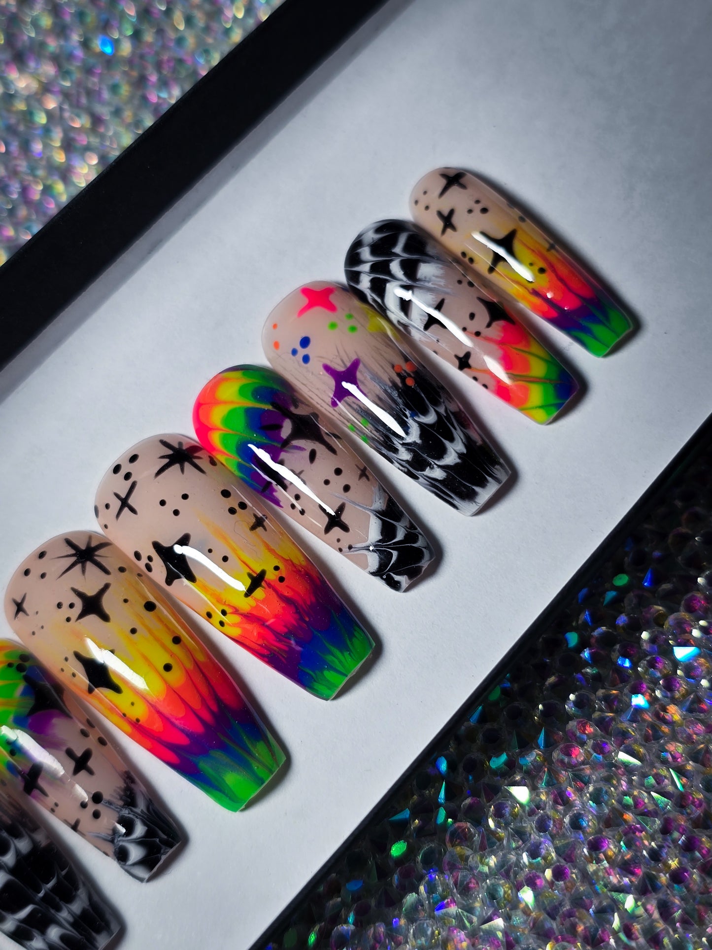 Cosmic Splash Press on Nail Set