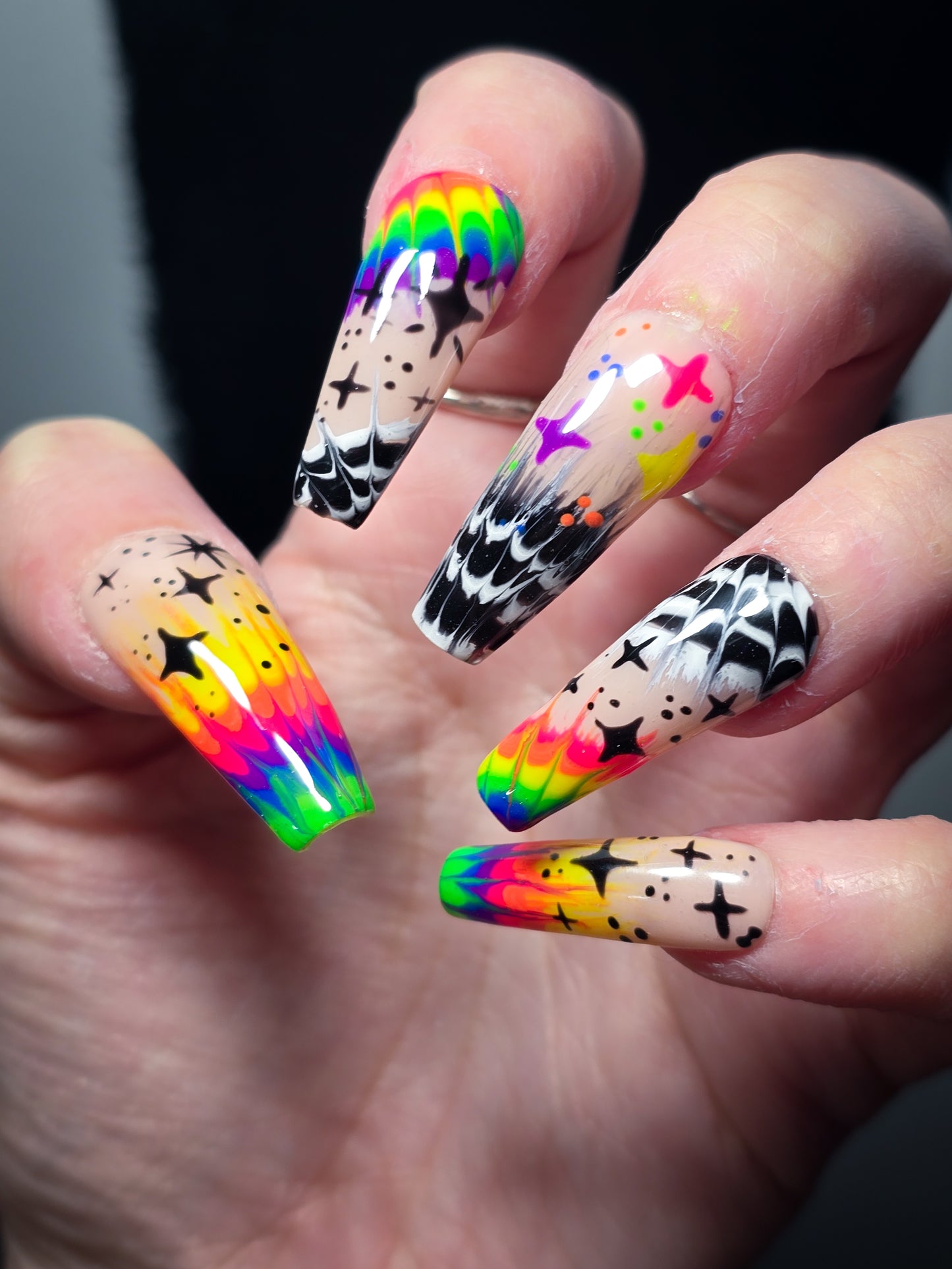 Cosmic Splash Press on Nail Set