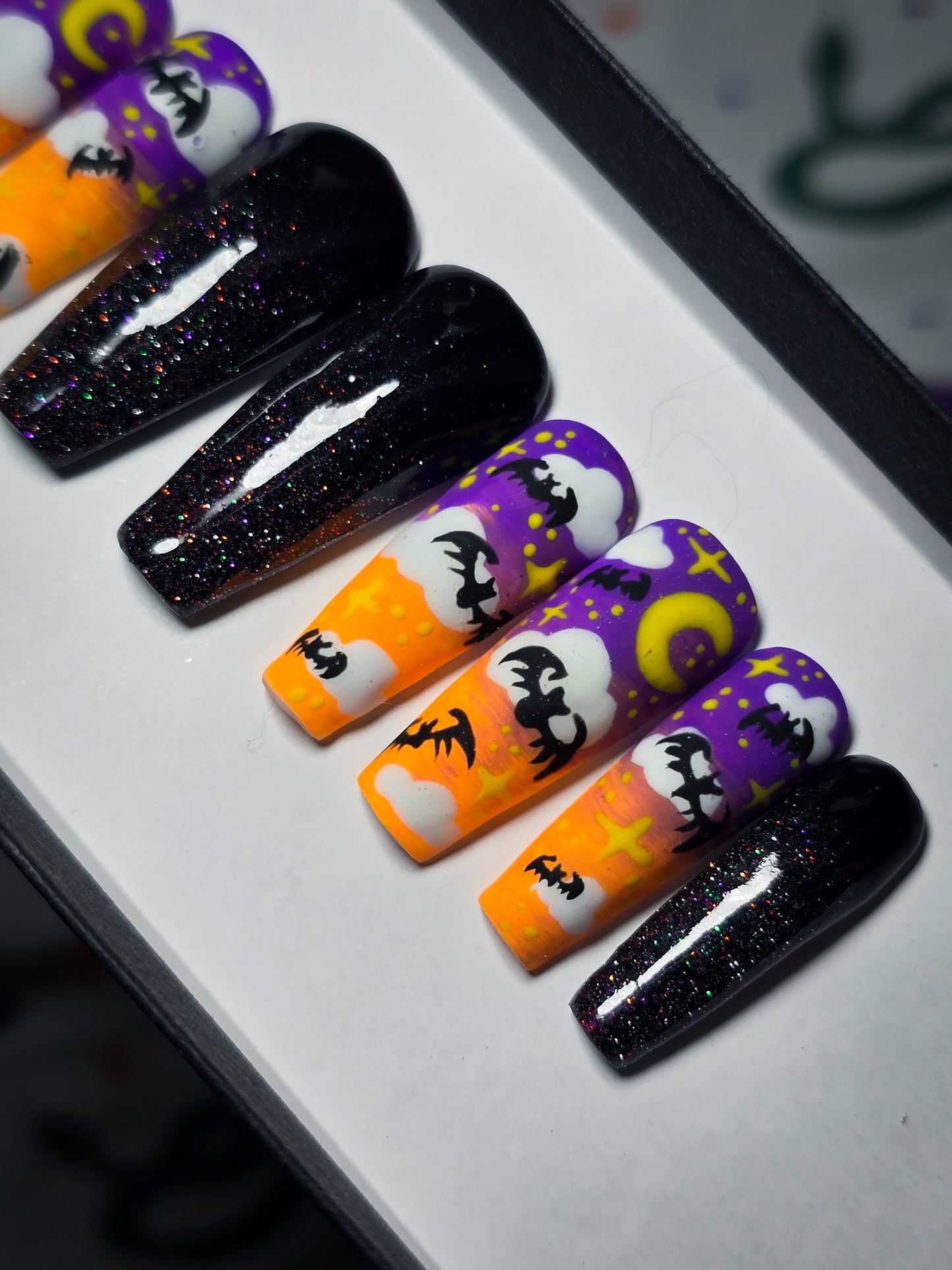 Shadowed Skies Press on Nail Set