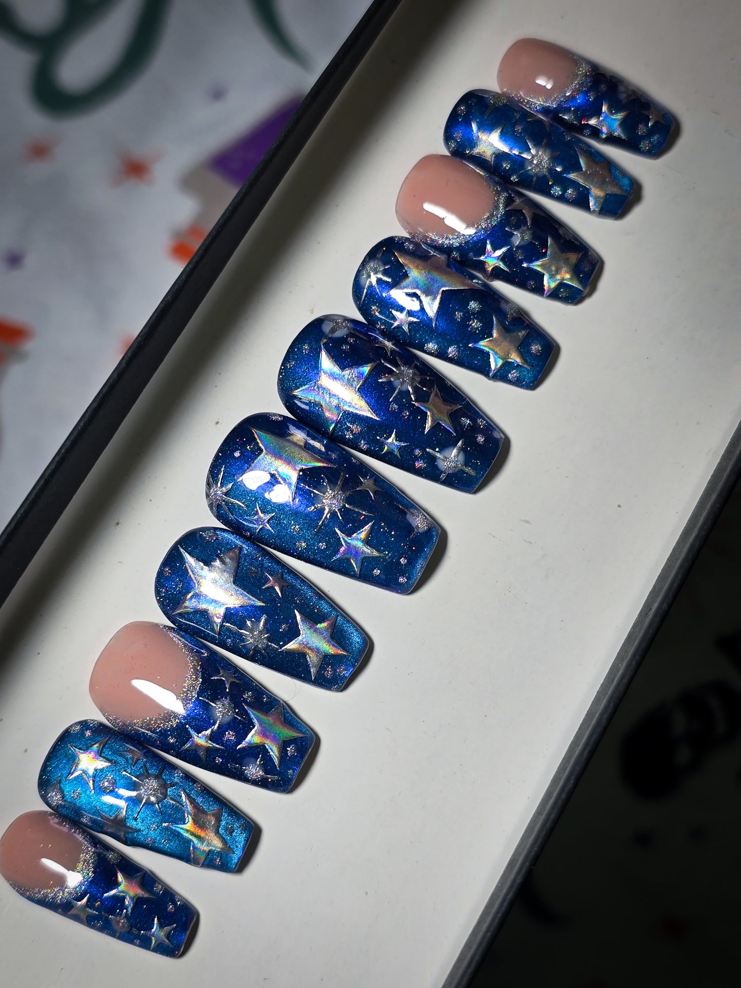 Stellar Night Press on Nail Set