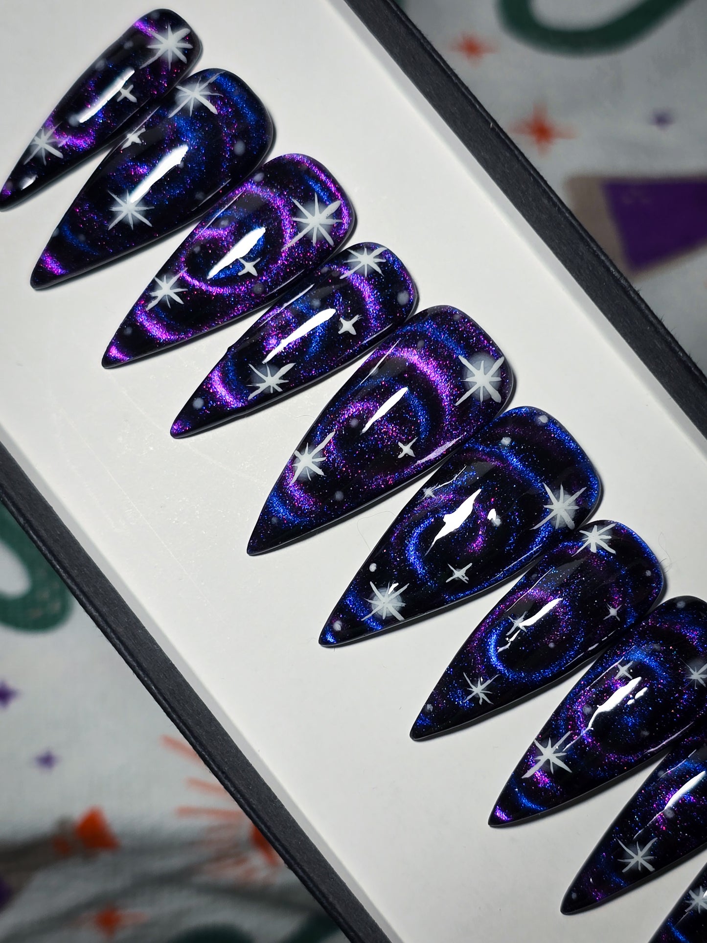 Stardust Swirls Press on Nail Set