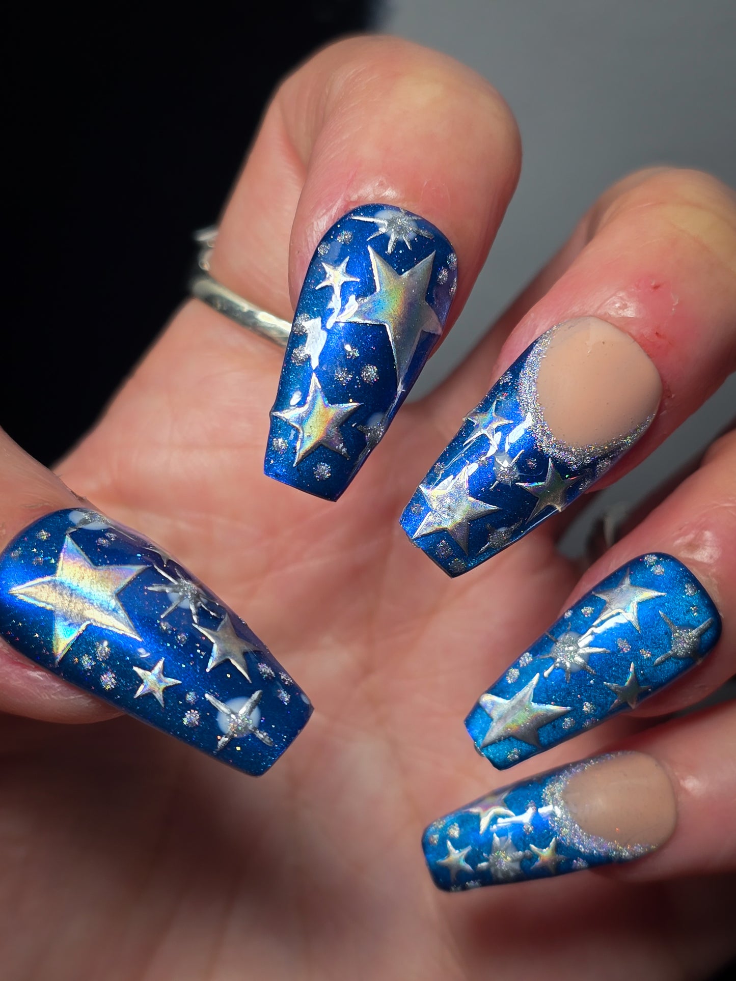 Stellar Night Press on Nail Set
