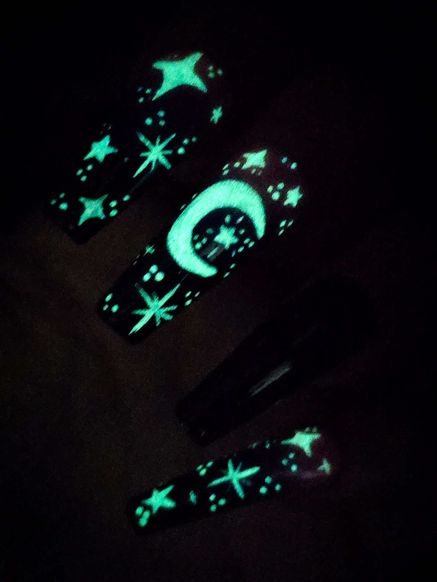 Celestial Shadows Press on Nail Set (Glow in the Dark)