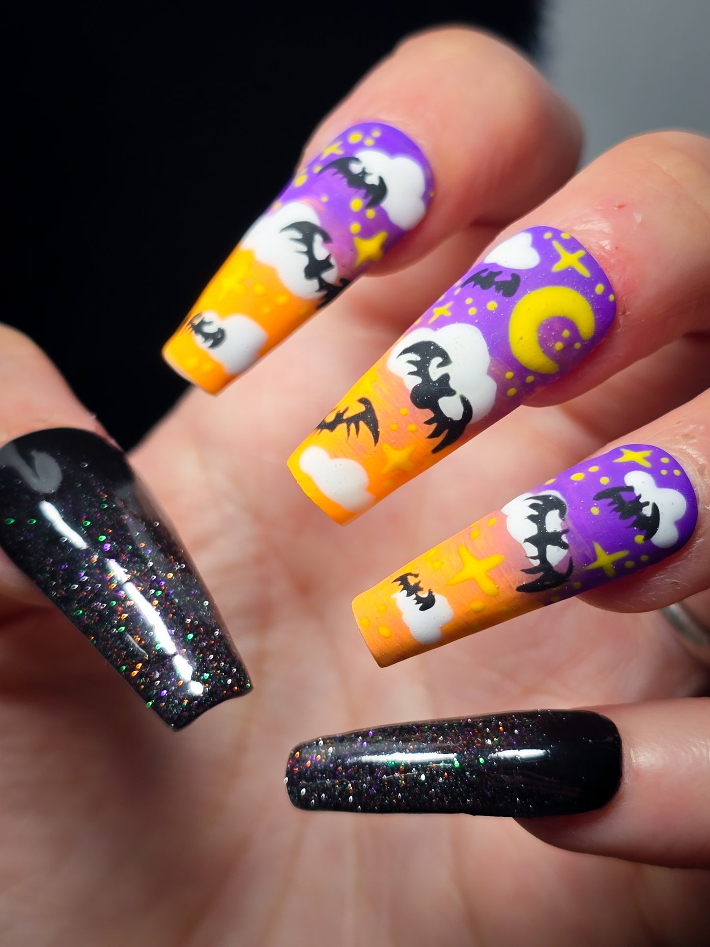 Shadowed Skies Press on Nail Set