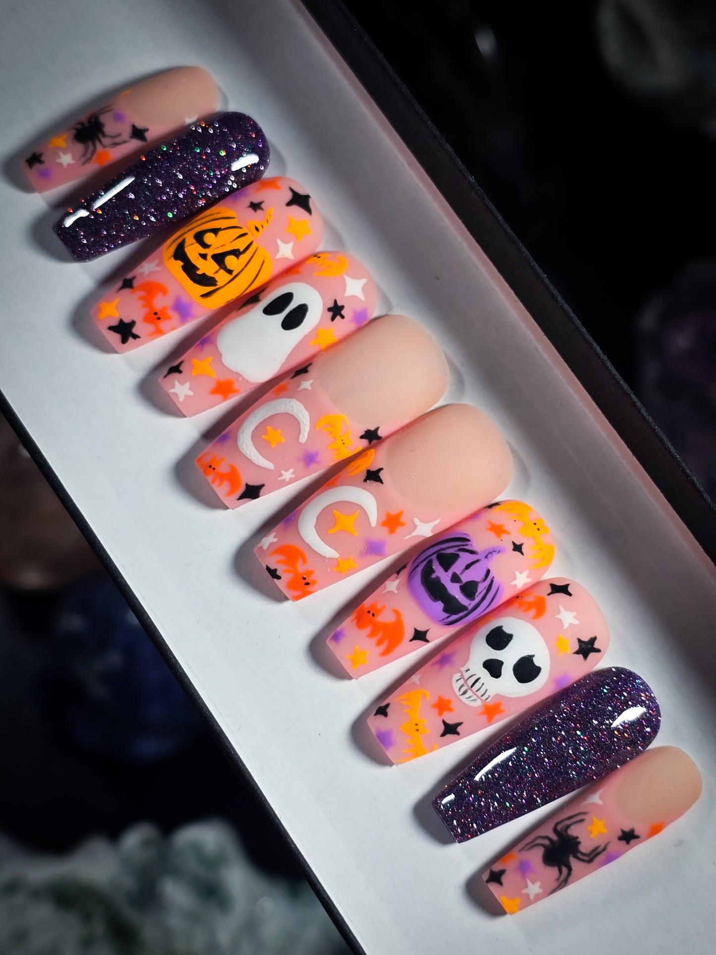 Pumpkin Party Press on Nail Set