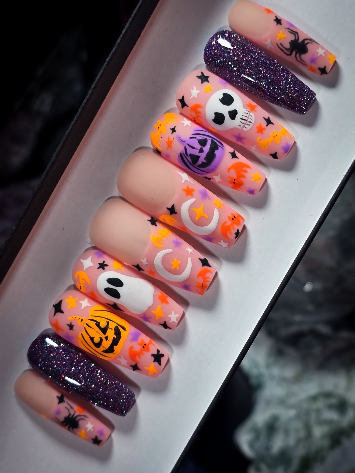 Pumpkin Party Press on Nail Set