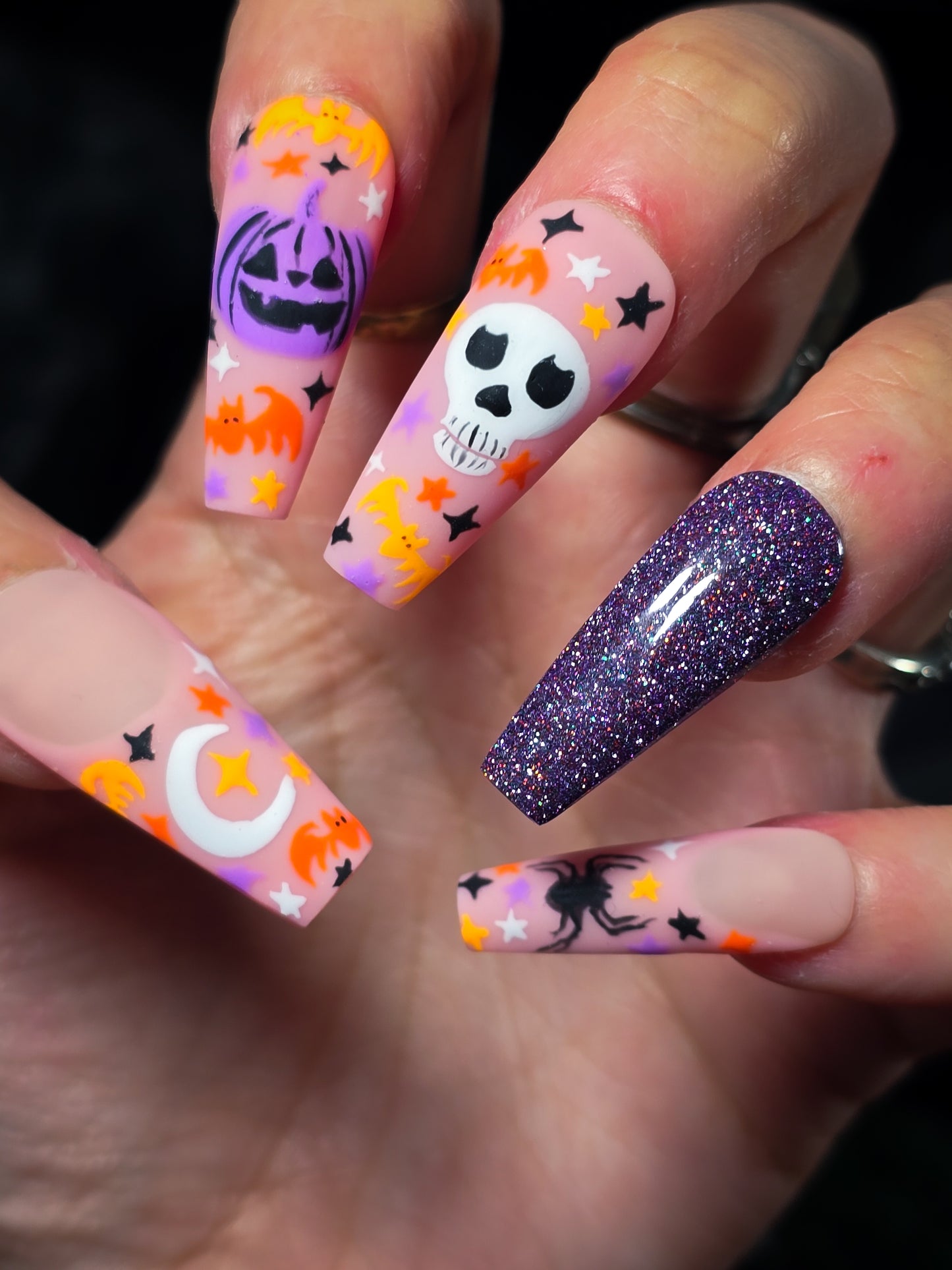 Pumpkin Party Press on Nail Set