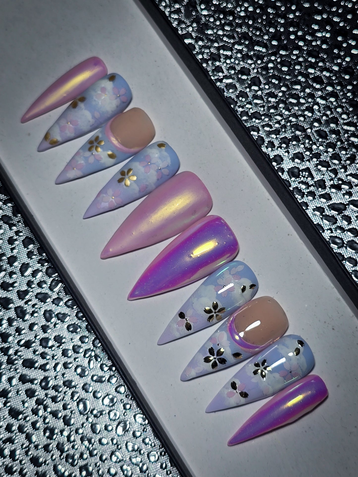 Springtime Serenity Press on Nail Set (you choose matte or glossy)