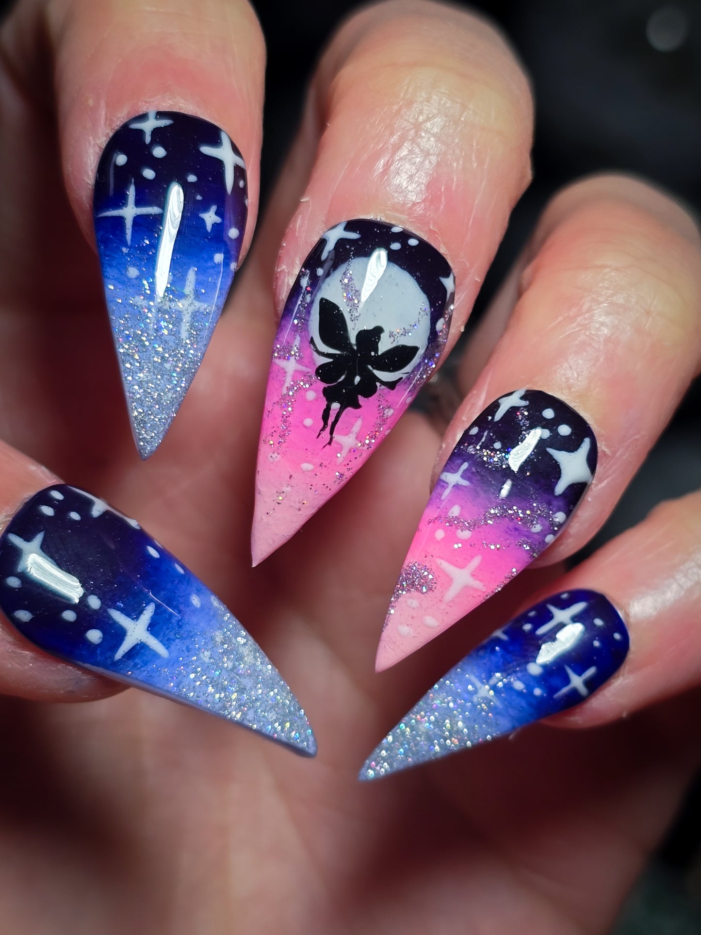 Twilight Fairytale (Glow In the Dark) Press on Nail Set