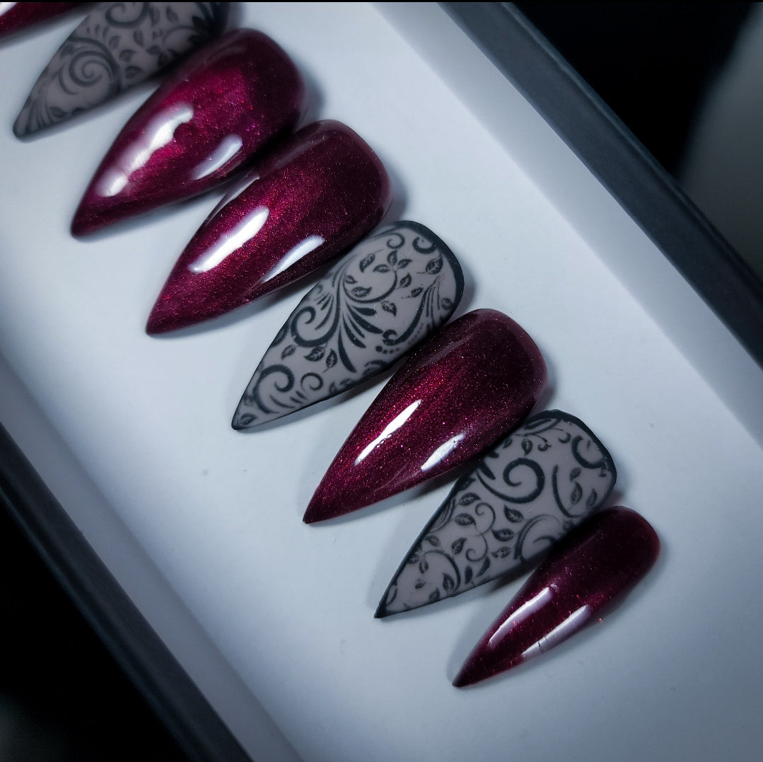Autumn Lace Press on Nail Set