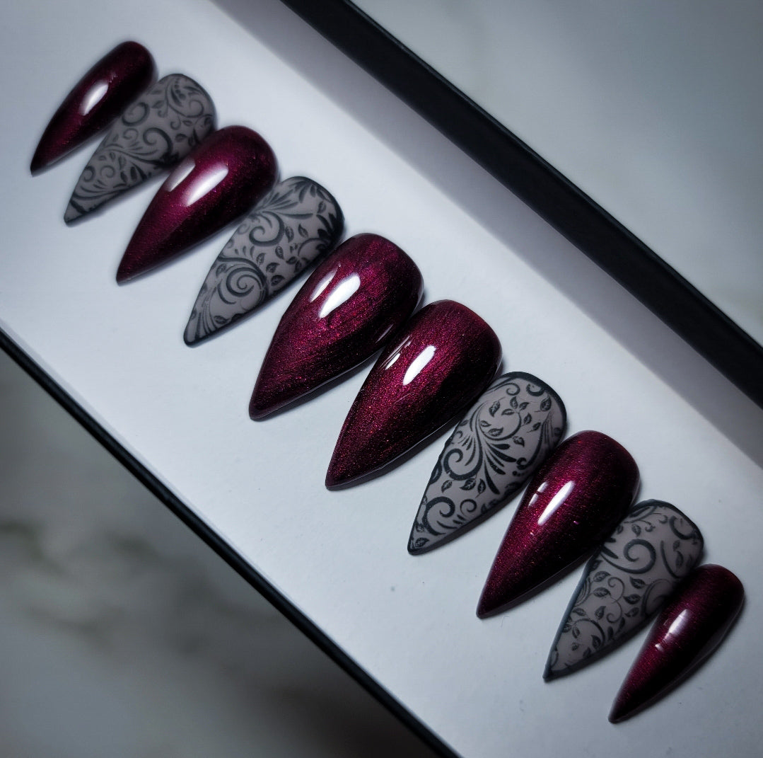 Autumn Lace Press on Nail Set