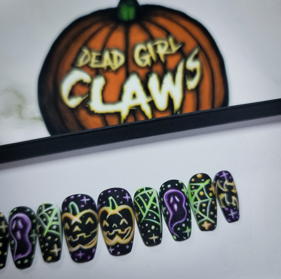 Spooky Lights Press on Nail Set