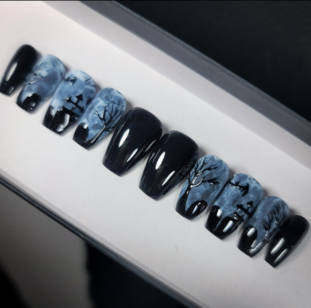 Graveyard Shift Press on Nail Set