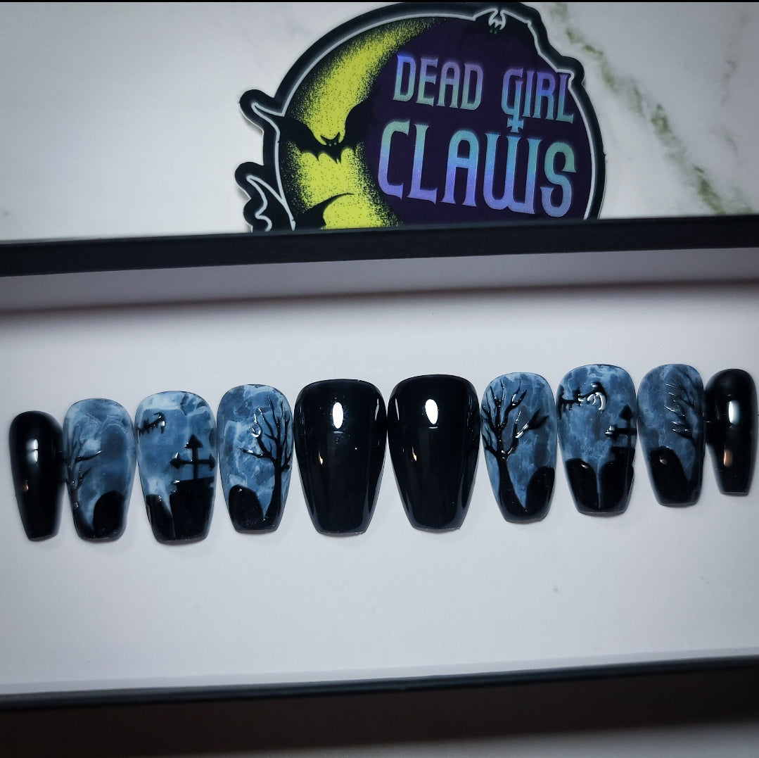 Graveyard Shift Press on Nail Set