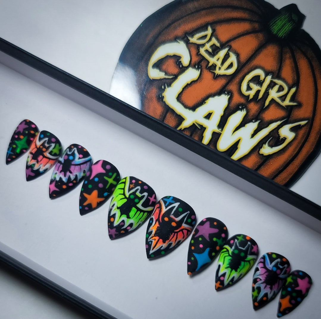 Bat Queen (Glow in the Dark) Press on Nail Set