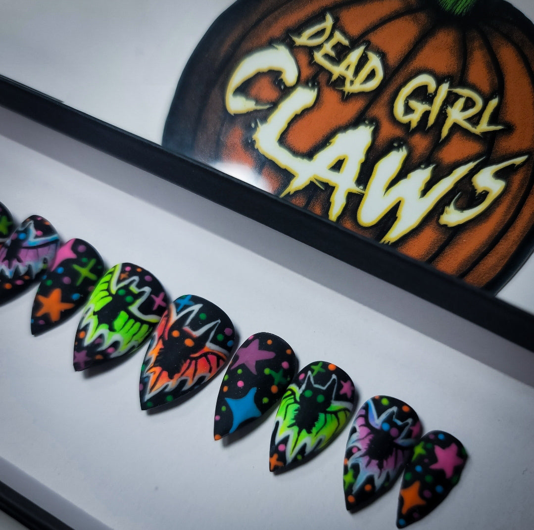 Bat Queen (Glow in the Dark) Press on Nail Set