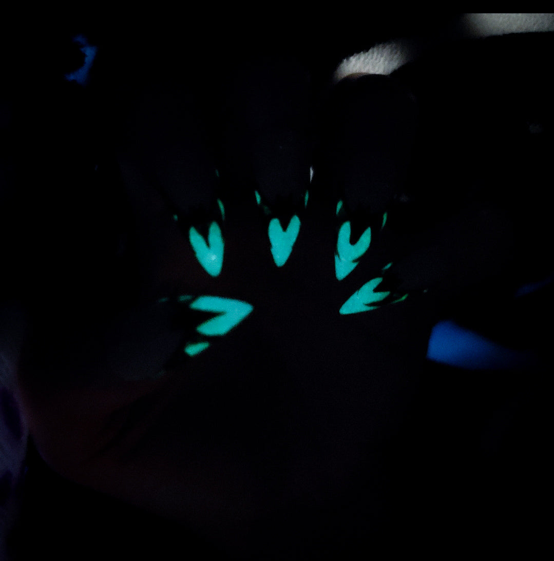 Batty Babe (Glow in the Dark) Press on Nails