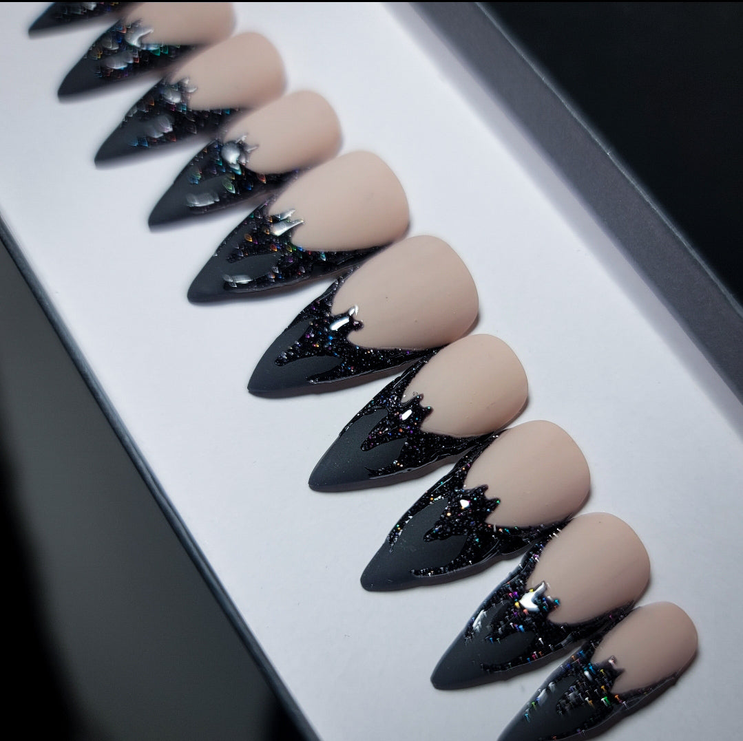 Embrace the Darkness Press on Nail Set