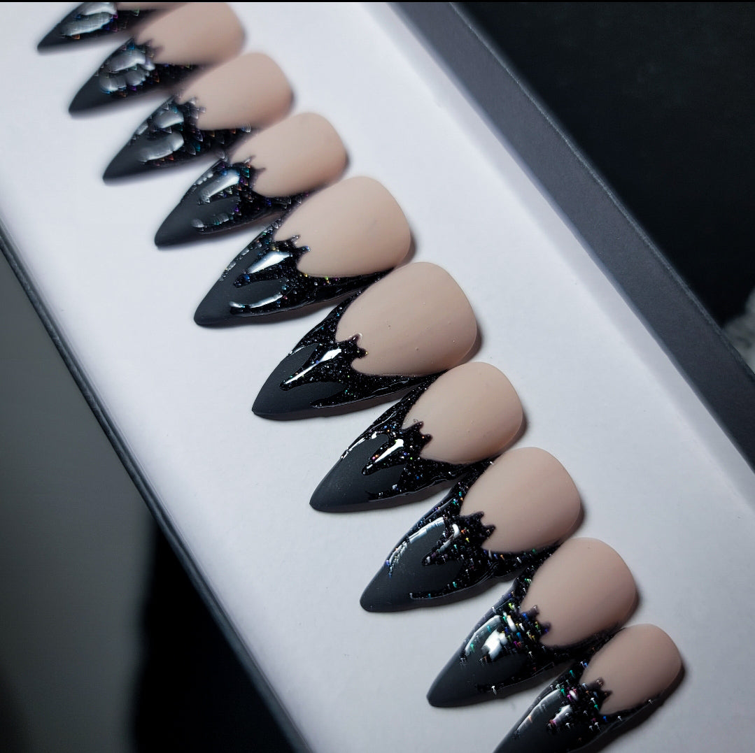 Embrace the Darkness Press on Nail Set