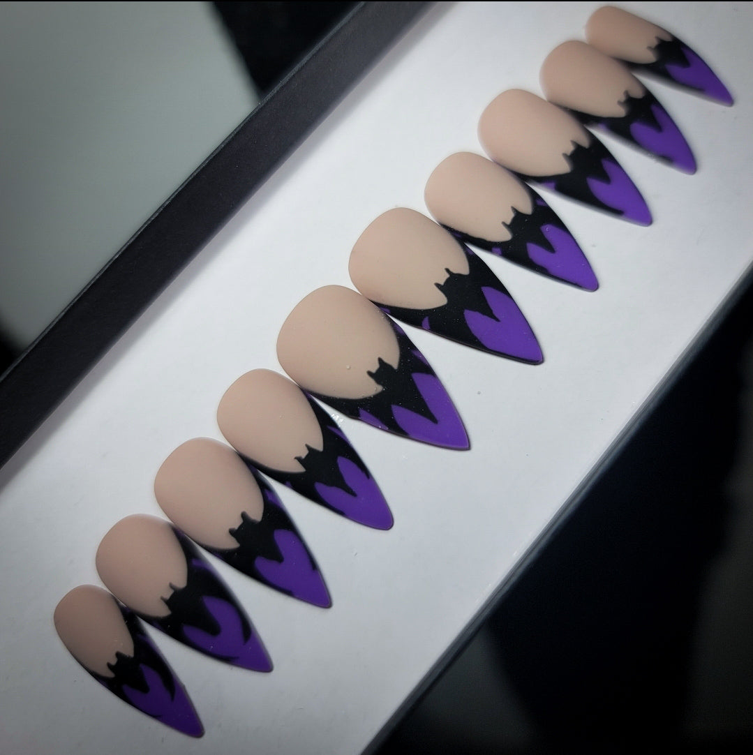 Batty Babe (Glow in the Dark) Press on Nails