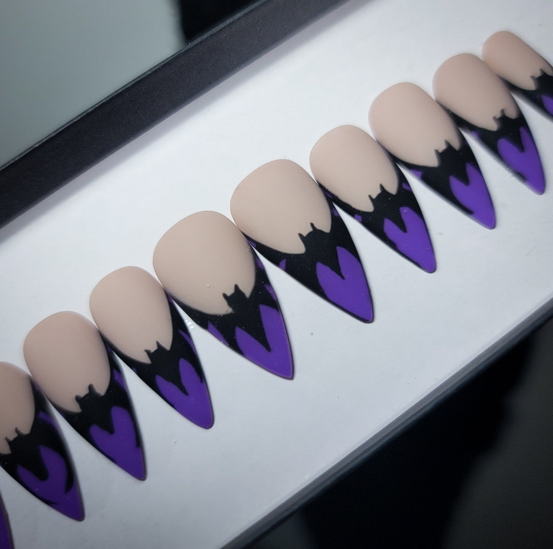Batty Babe (Glow in the Dark) Press on Nails