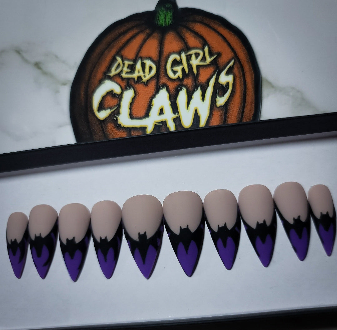 Batty Babe (Glow in the Dark) Press on Nails