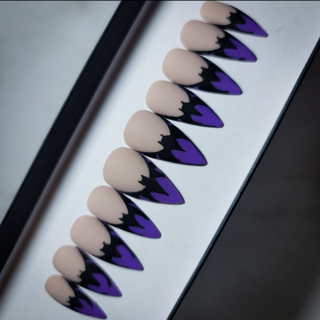 Batty Babe (Glow in the Dark) Press on Nails