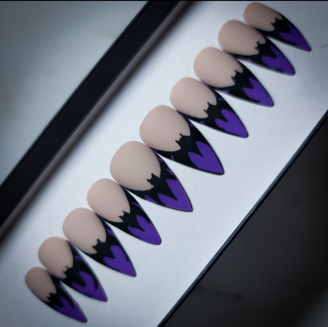 Batty Babe (Glow in the Dark) Press on Nails
