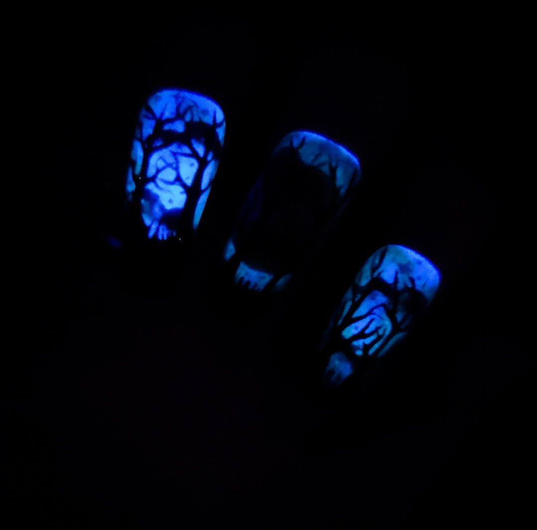 Nightfall (Glow in the Dark) Press on Nail Set