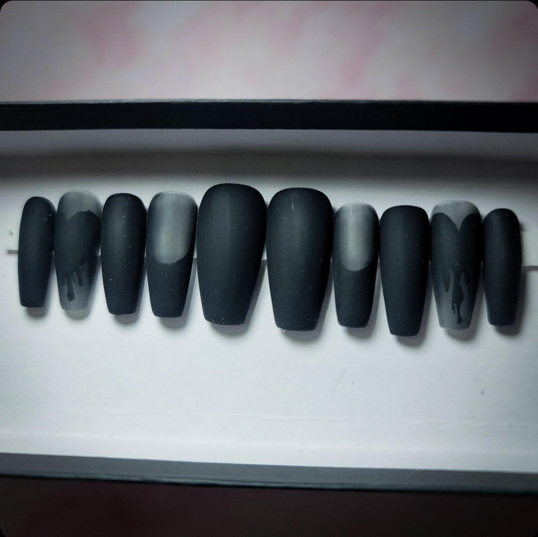 Bleed for You Press on Nail Set