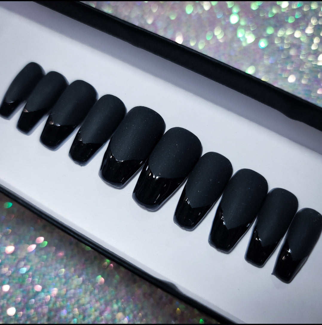Obsidian Press on Nail set